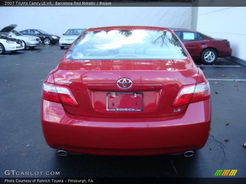 Barcelona Red Metallic / Bisque 2007 Toyota Camry LE V6