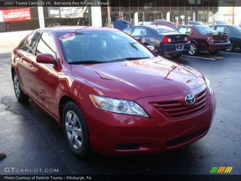 Barcelona Red Metallic / Bisque 2007 Toyota Camry LE V6