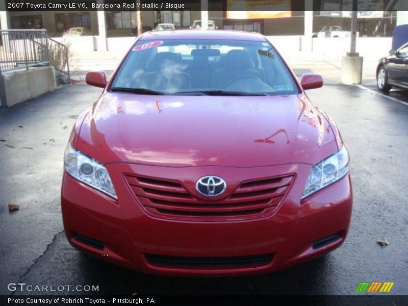 Barcelona Red Metallic / Bisque 2007 Toyota Camry LE V6