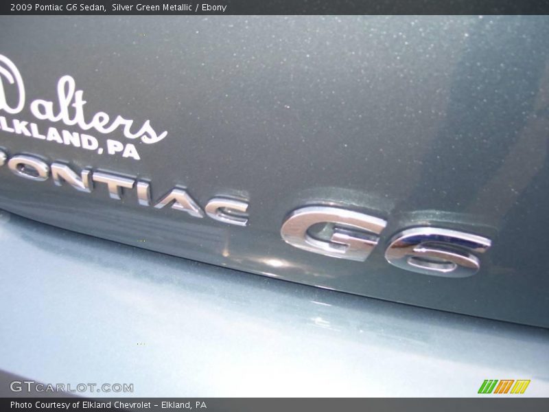Silver Green Metallic / Ebony 2009 Pontiac G6 Sedan