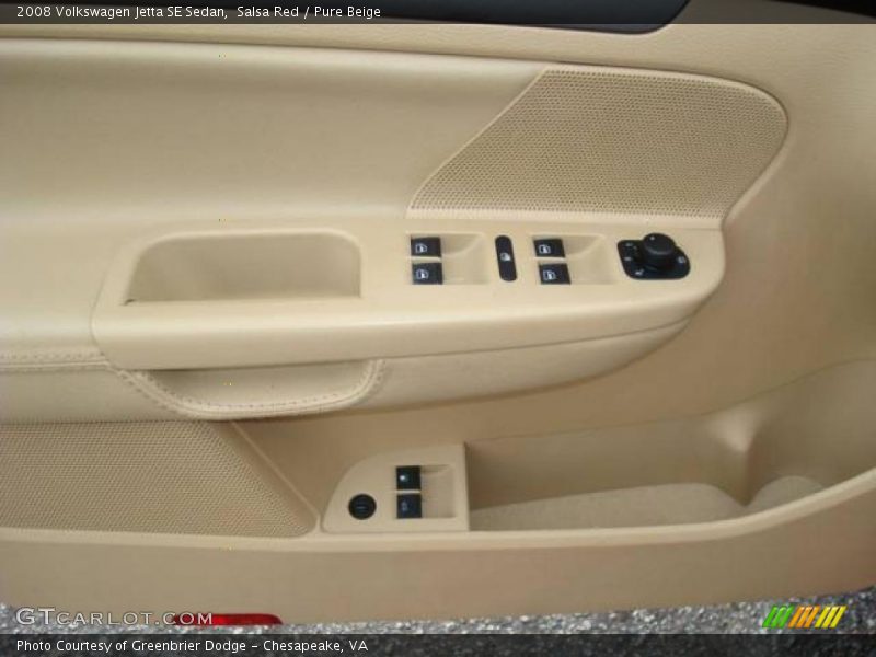 Salsa Red / Pure Beige 2008 Volkswagen Jetta SE Sedan