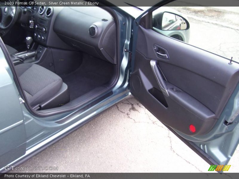 Silver Green Metallic / Ebony 2009 Pontiac G6 Sedan