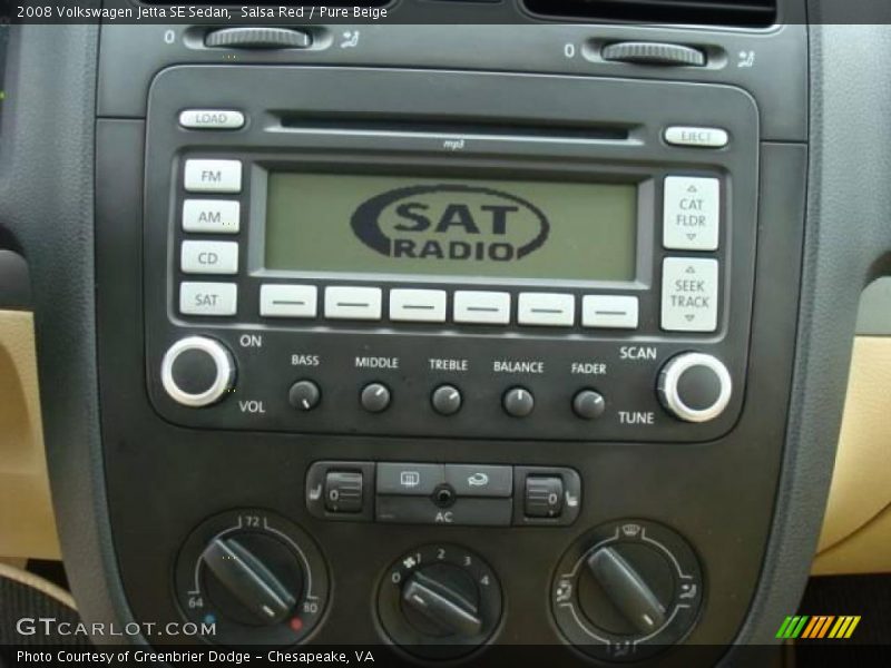 Salsa Red / Pure Beige 2008 Volkswagen Jetta SE Sedan