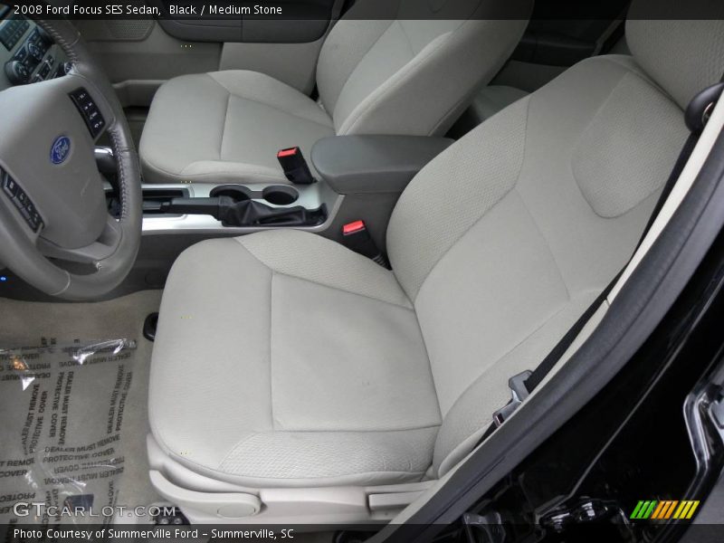 Black / Medium Stone 2008 Ford Focus SES Sedan