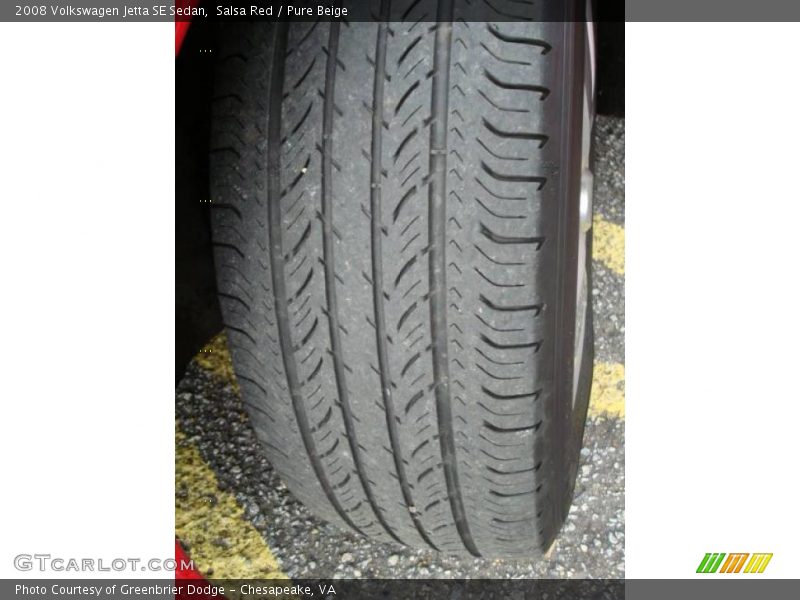 Salsa Red / Pure Beige 2008 Volkswagen Jetta SE Sedan