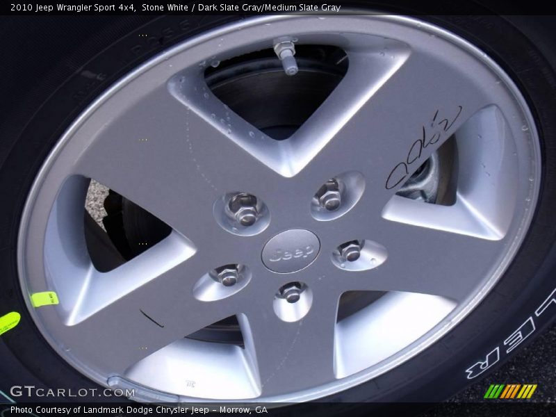 Stone White / Dark Slate Gray/Medium Slate Gray 2010 Jeep Wrangler Sport 4x4