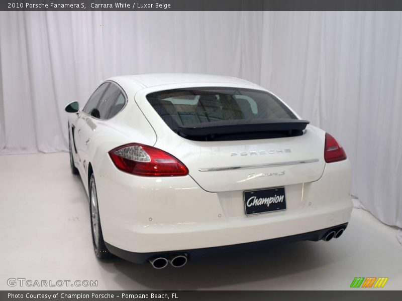 Carrara White / Luxor Beige 2010 Porsche Panamera S