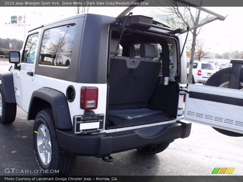 Stone White / Dark Slate Gray/Medium Slate Gray 2010 Jeep Wrangler Sport 4x4
