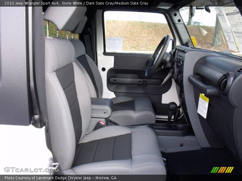 Stone White / Dark Slate Gray/Medium Slate Gray 2010 Jeep Wrangler Sport 4x4