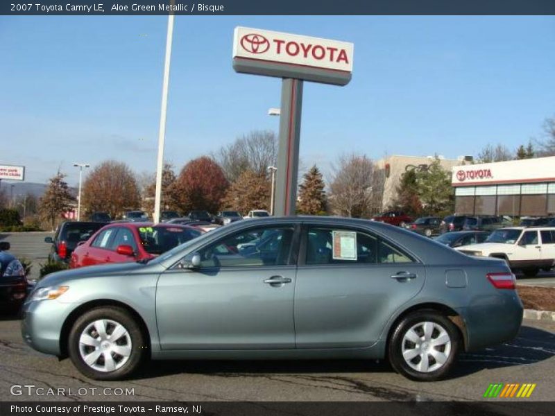 Aloe Green Metallic / Bisque 2007 Toyota Camry LE