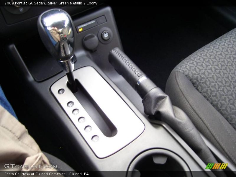Silver Green Metallic / Ebony 2009 Pontiac G6 Sedan