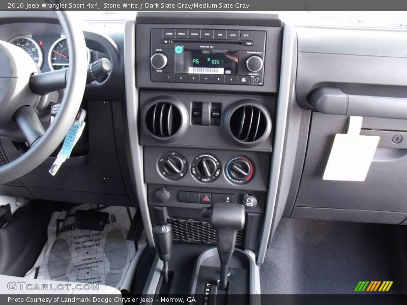 Stone White / Dark Slate Gray/Medium Slate Gray 2010 Jeep Wrangler Sport 4x4