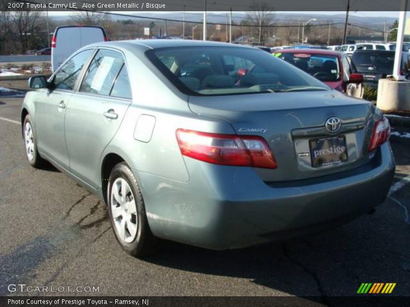 Aloe Green Metallic / Bisque 2007 Toyota Camry LE