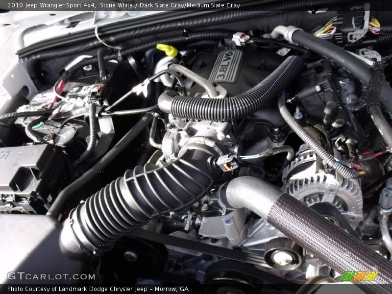 Stone White / Dark Slate Gray/Medium Slate Gray 2010 Jeep Wrangler Sport 4x4