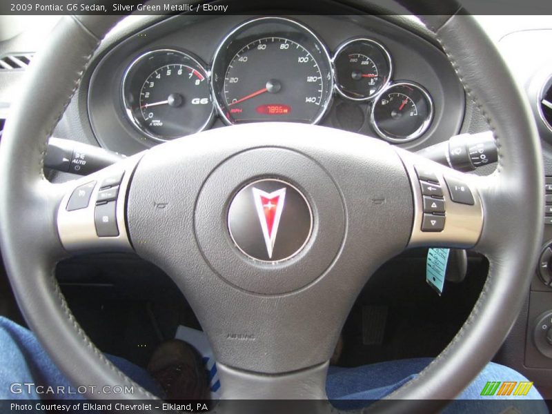 Silver Green Metallic / Ebony 2009 Pontiac G6 Sedan