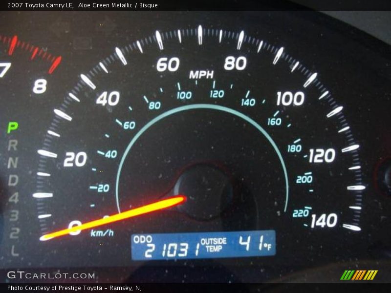 Aloe Green Metallic / Bisque 2007 Toyota Camry LE