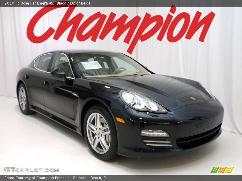 Black / Luxor Beige 2010 Porsche Panamera 4S