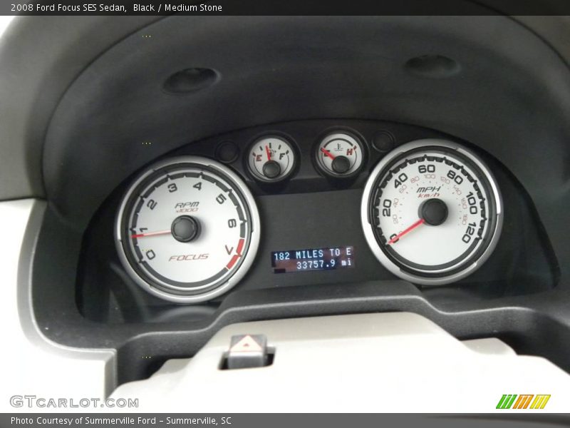 Black / Medium Stone 2008 Ford Focus SES Sedan