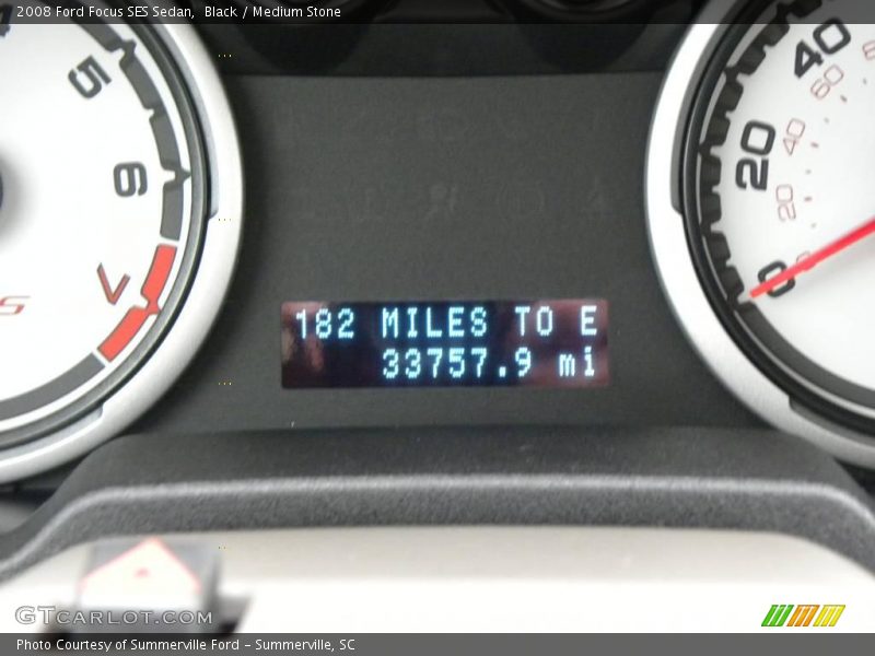 Black / Medium Stone 2008 Ford Focus SES Sedan