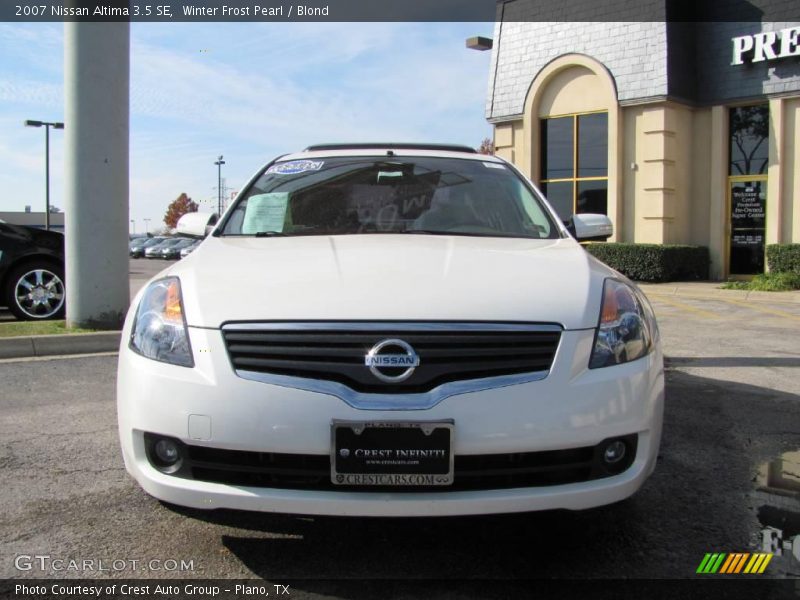 Winter Frost Pearl / Blond 2007 Nissan Altima 3.5 SE