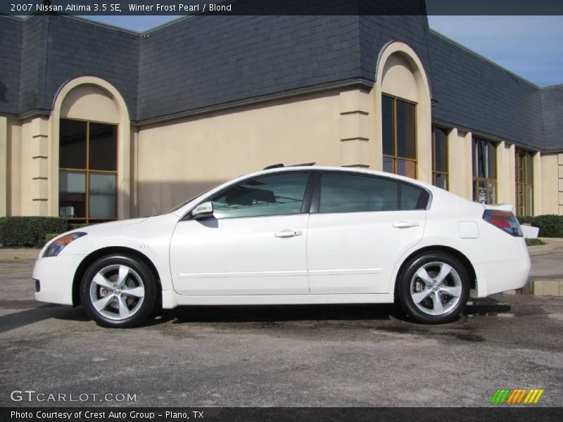 Winter Frost Pearl / Blond 2007 Nissan Altima 3.5 SE