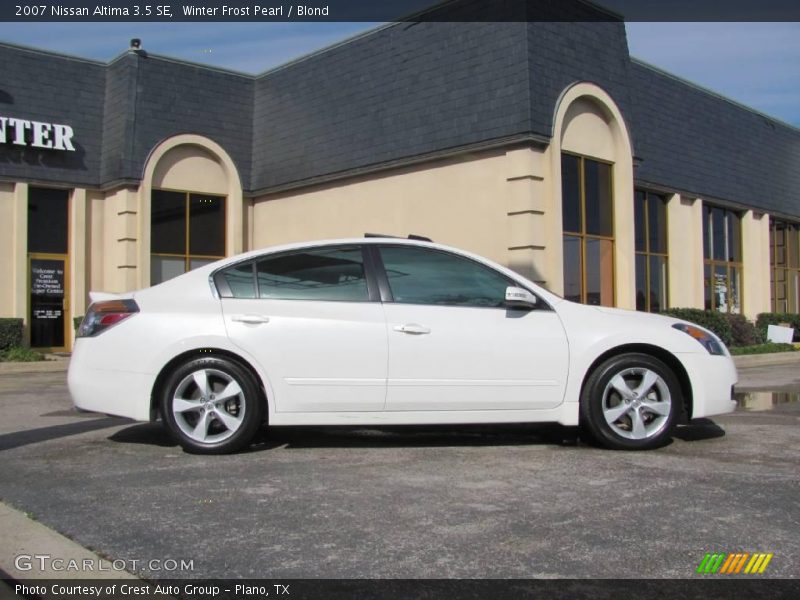 Winter Frost Pearl / Blond 2007 Nissan Altima 3.5 SE