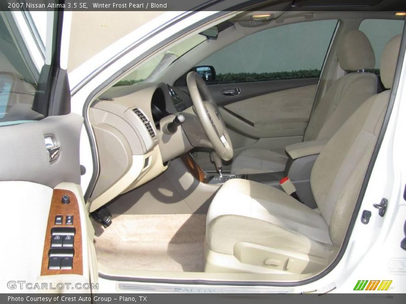 Winter Frost Pearl / Blond 2007 Nissan Altima 3.5 SE