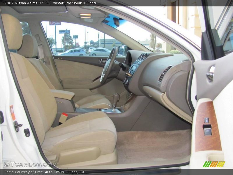 Winter Frost Pearl / Blond 2007 Nissan Altima 3.5 SE