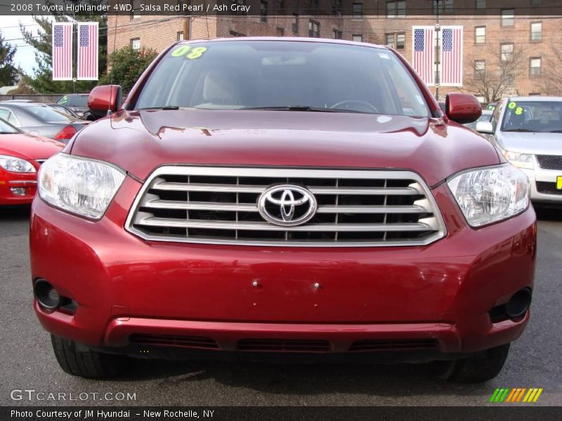 Salsa Red Pearl / Ash Gray 2008 Toyota Highlander 4WD