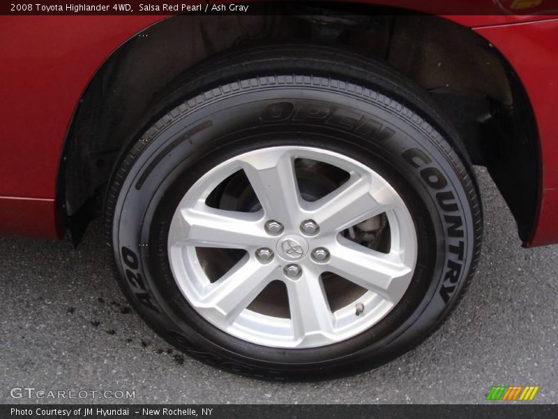 Salsa Red Pearl / Ash Gray 2008 Toyota Highlander 4WD