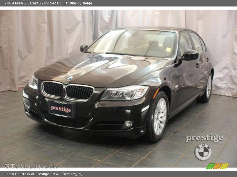 Jet Black / Beige 2009 BMW 3 Series 328xi Sedan
