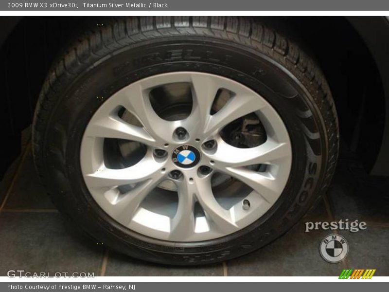 Titanium Silver Metallic / Black 2009 BMW X3 xDrive30i
