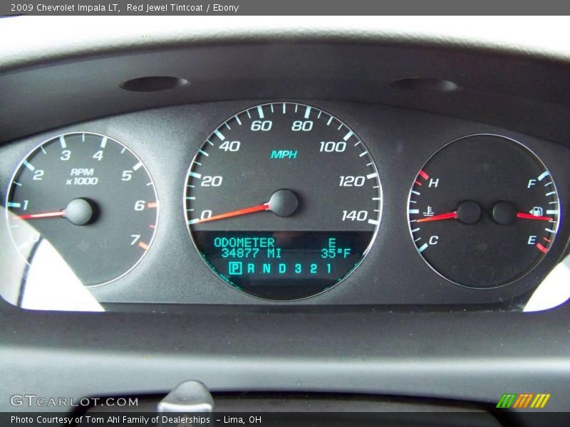 Red Jewel Tintcoat / Ebony 2009 Chevrolet Impala LT