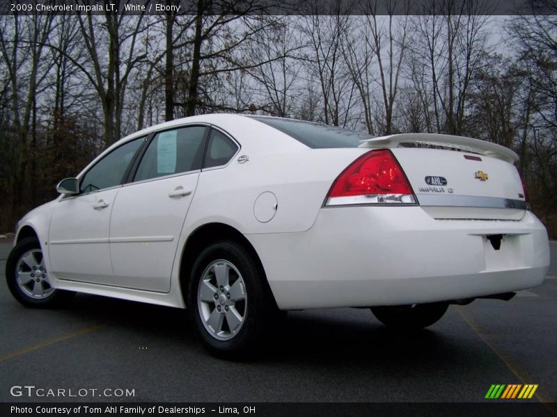 White / Ebony 2009 Chevrolet Impala LT