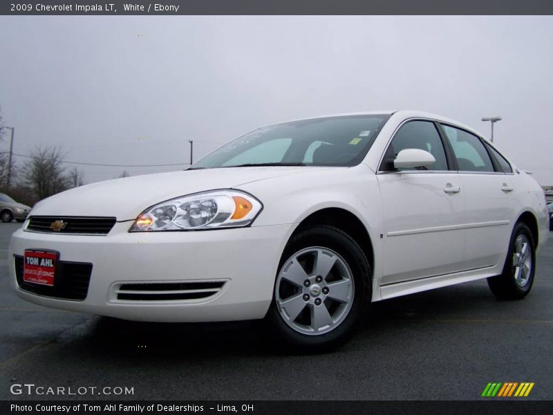 White / Ebony 2009 Chevrolet Impala LT