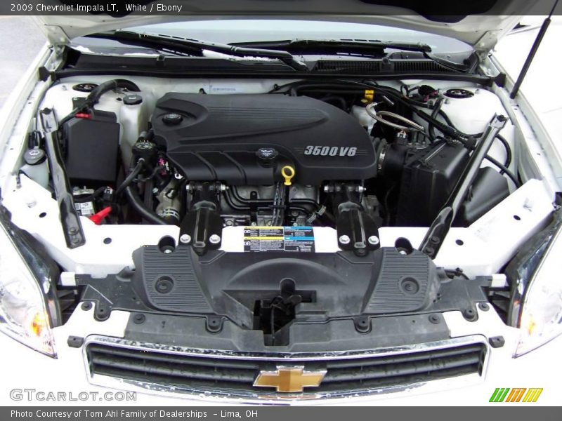 White / Ebony 2009 Chevrolet Impala LT