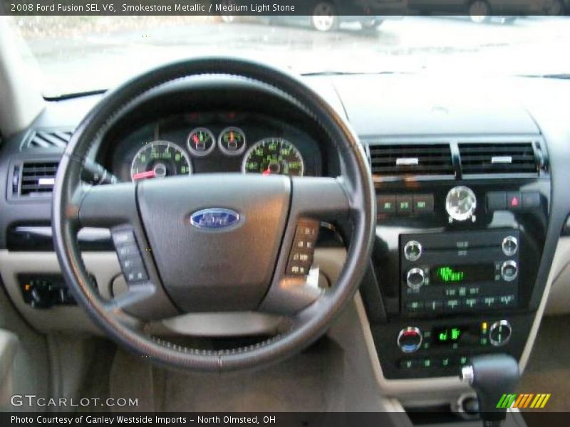 Smokestone Metallic / Medium Light Stone 2008 Ford Fusion SEL V6