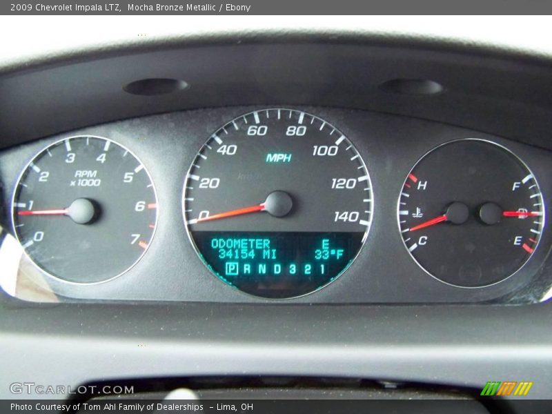 Mocha Bronze Metallic / Ebony 2009 Chevrolet Impala LTZ