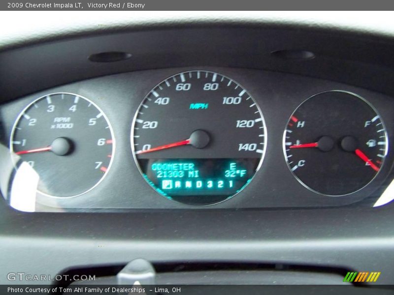 Victory Red / Ebony 2009 Chevrolet Impala LT