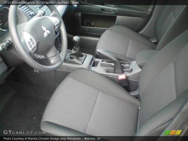 Graphite Gray Pearl / Black 2010 Mitsubishi Lancer ES