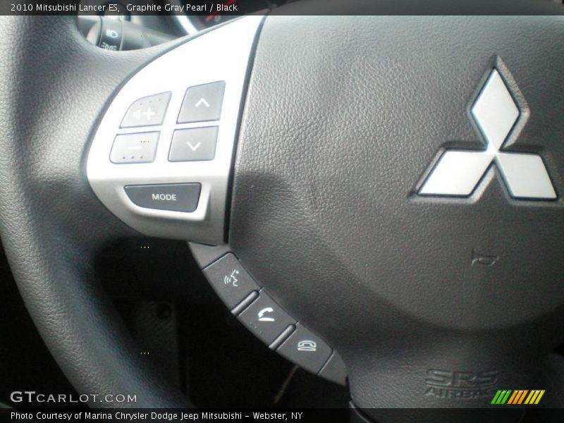 Graphite Gray Pearl / Black 2010 Mitsubishi Lancer ES