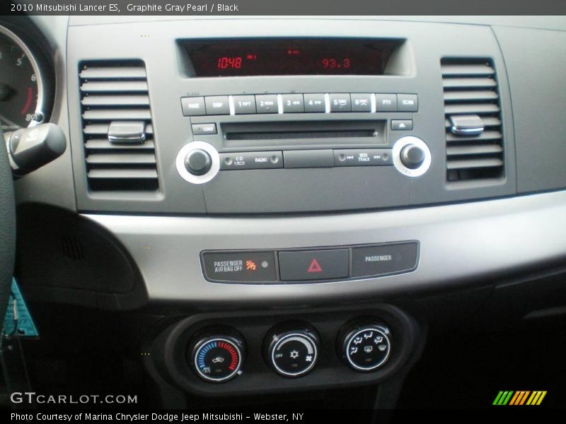 Graphite Gray Pearl / Black 2010 Mitsubishi Lancer ES