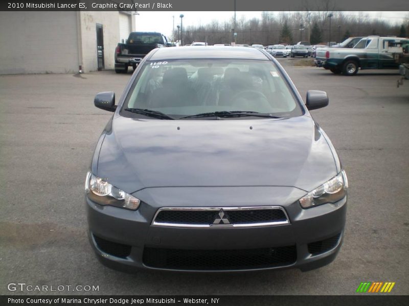 Graphite Gray Pearl / Black 2010 Mitsubishi Lancer ES