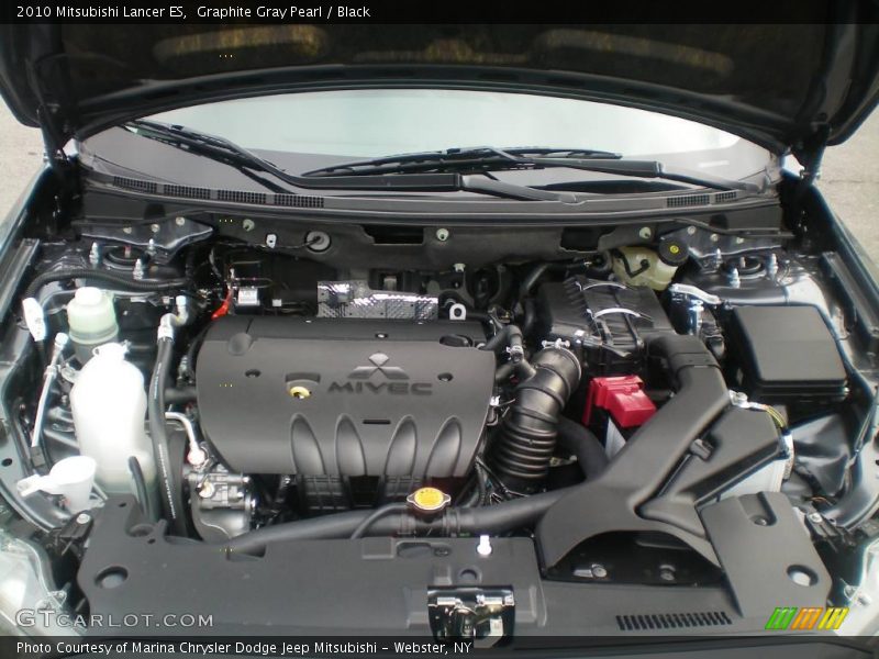 Graphite Gray Pearl / Black 2010 Mitsubishi Lancer ES