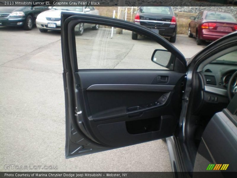 Graphite Gray Pearl / Black 2010 Mitsubishi Lancer ES