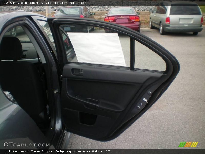 Graphite Gray Pearl / Black 2010 Mitsubishi Lancer ES