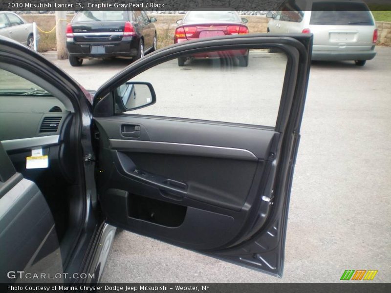 Graphite Gray Pearl / Black 2010 Mitsubishi Lancer ES