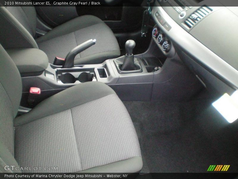 Graphite Gray Pearl / Black 2010 Mitsubishi Lancer ES