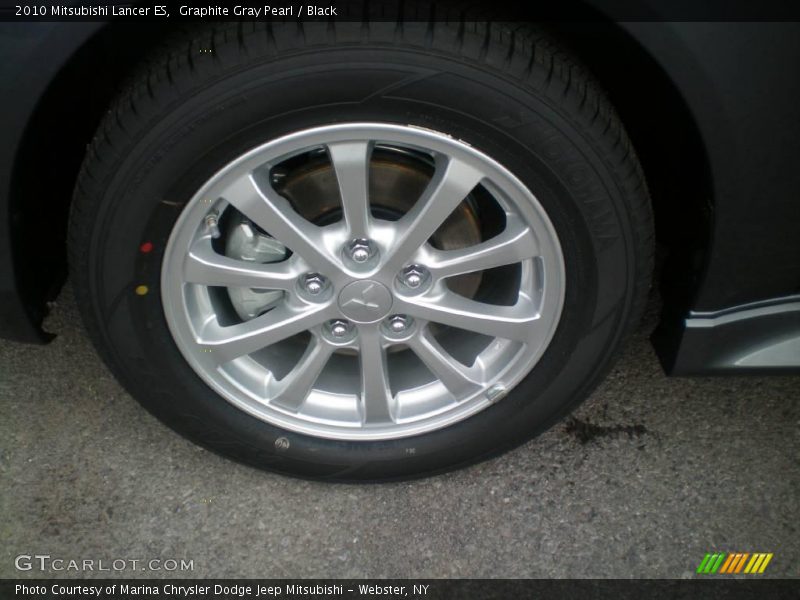 Graphite Gray Pearl / Black 2010 Mitsubishi Lancer ES