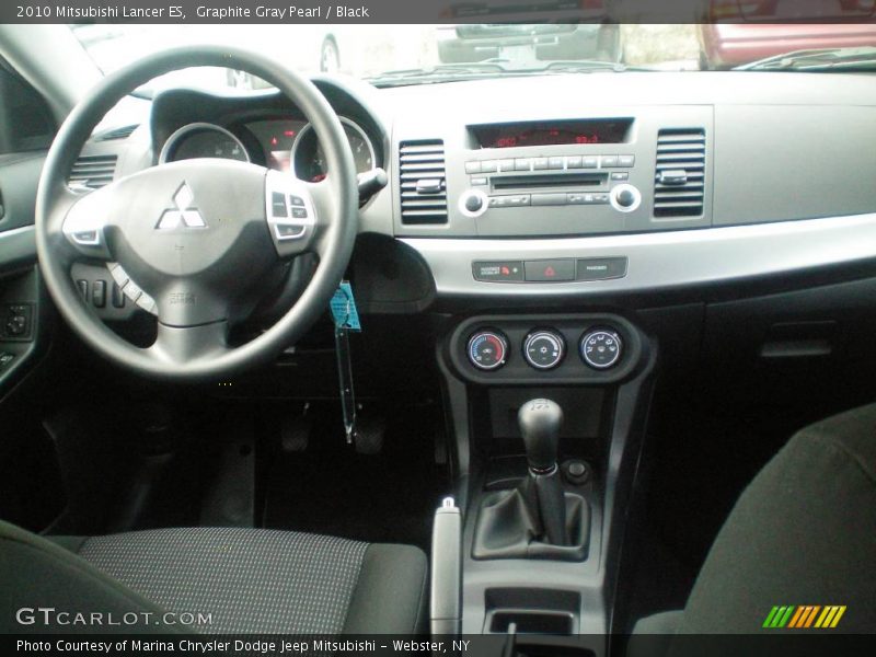 Graphite Gray Pearl / Black 2010 Mitsubishi Lancer ES